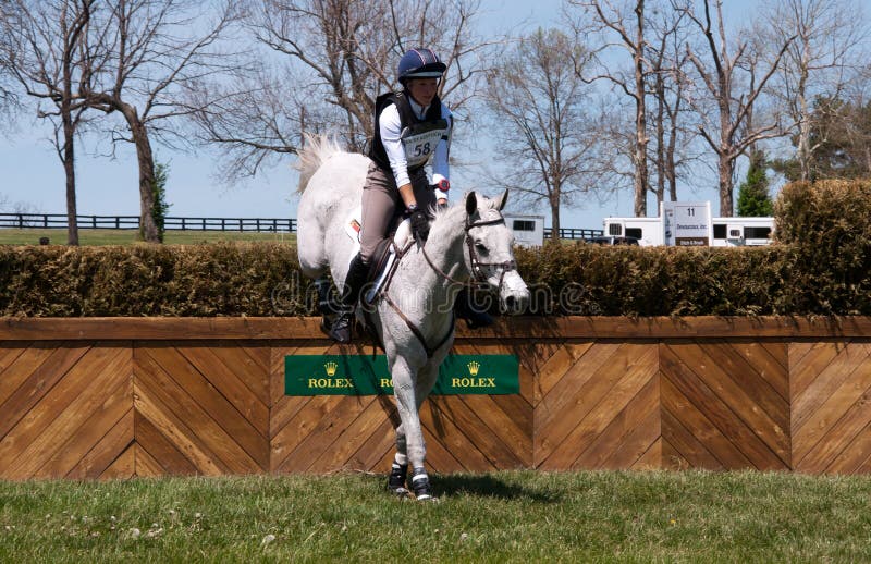 Horse Jumping in a Cross Country Race. Editorial Photo Image of