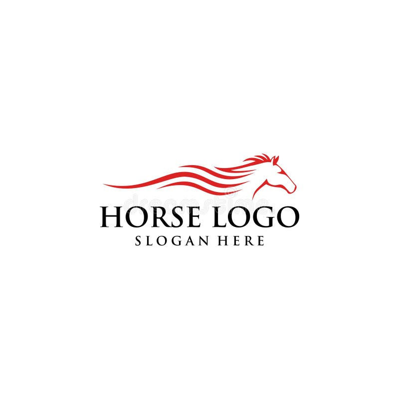 Horse Logo Design Vector Template Stock Vector Illustration of