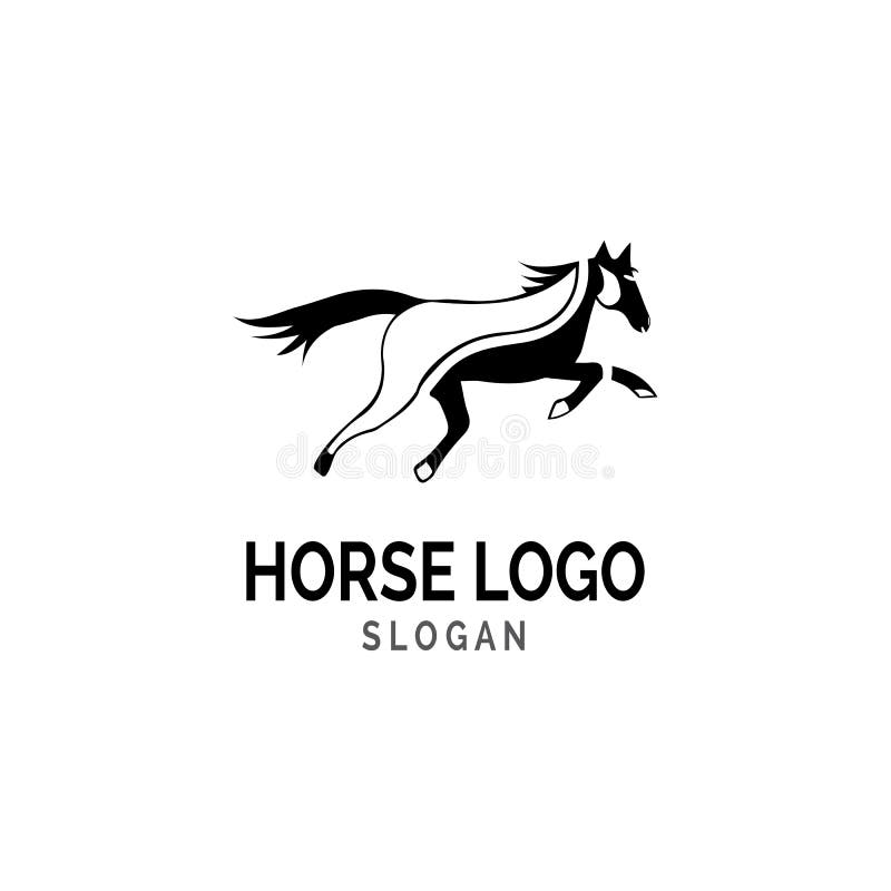 Horse Logo Template Vector Illustration Design Stock Illustration