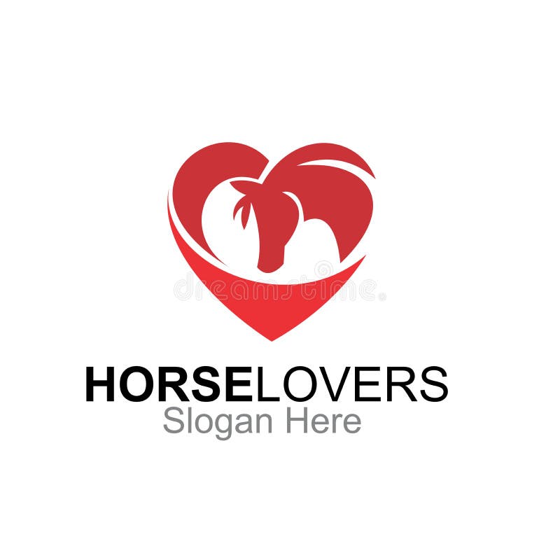 Horse Lovers Logo Design Vector Stock Vector Illustration of nature
