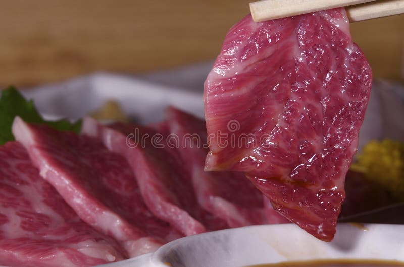 Horse meat stock image. Image of japan, fresh, sakura 14300625
