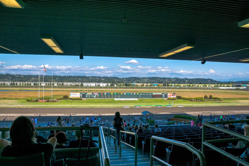 Horse Race Track Emerald Downs Editorial Image Image 58372155