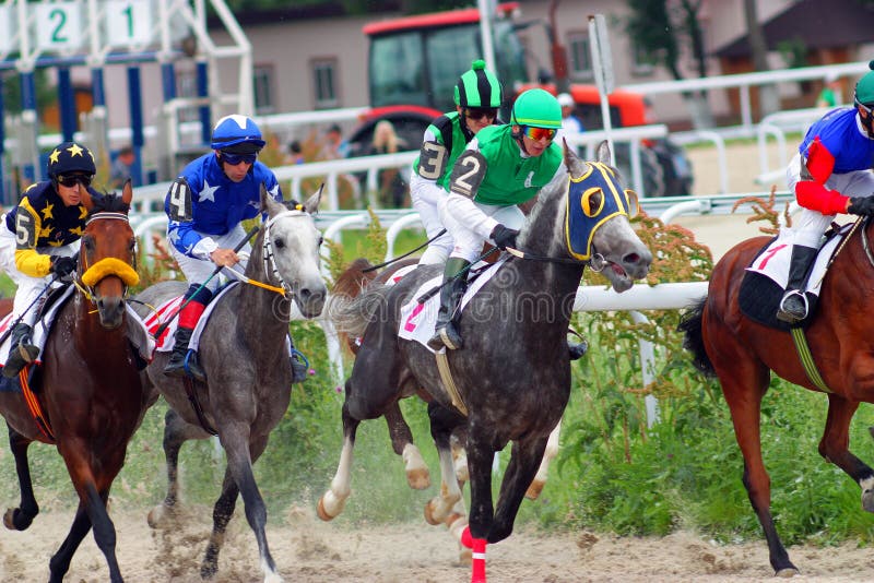 Jockey Stretches Arm To Whip Horses Editorial Image Image of green, gate 18122815