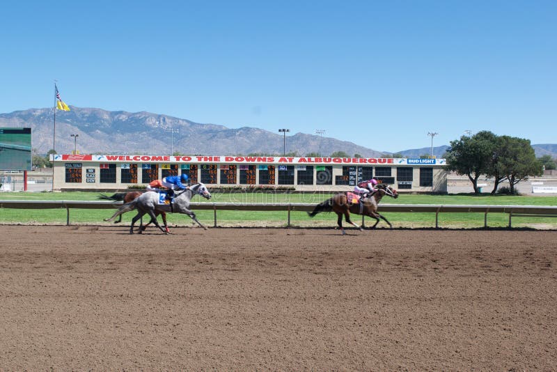 Horse Racing at Albuquerque Downs Editorial Image Image of racing