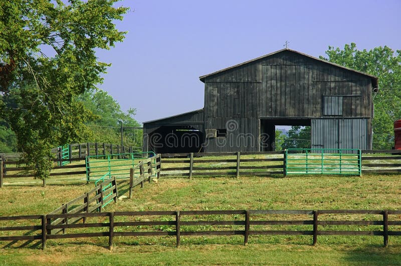 Horse Ranch Barn stock photo. Image of barn, ranch, rural 