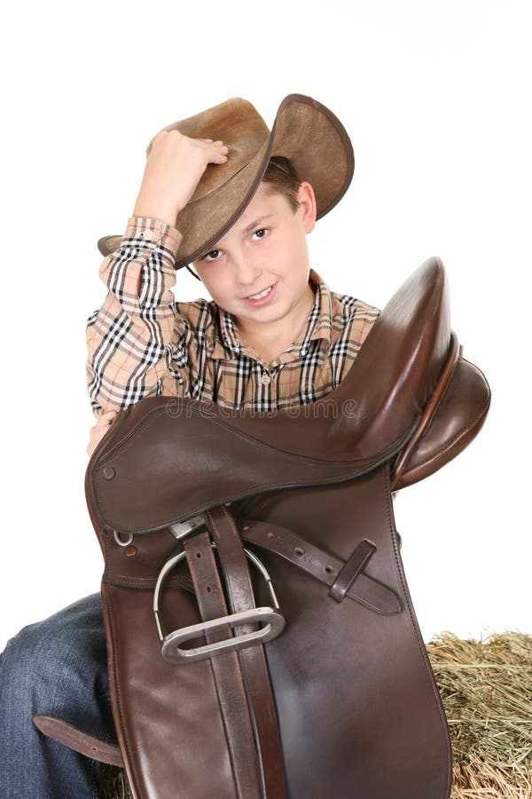 Horse rider tips his hat