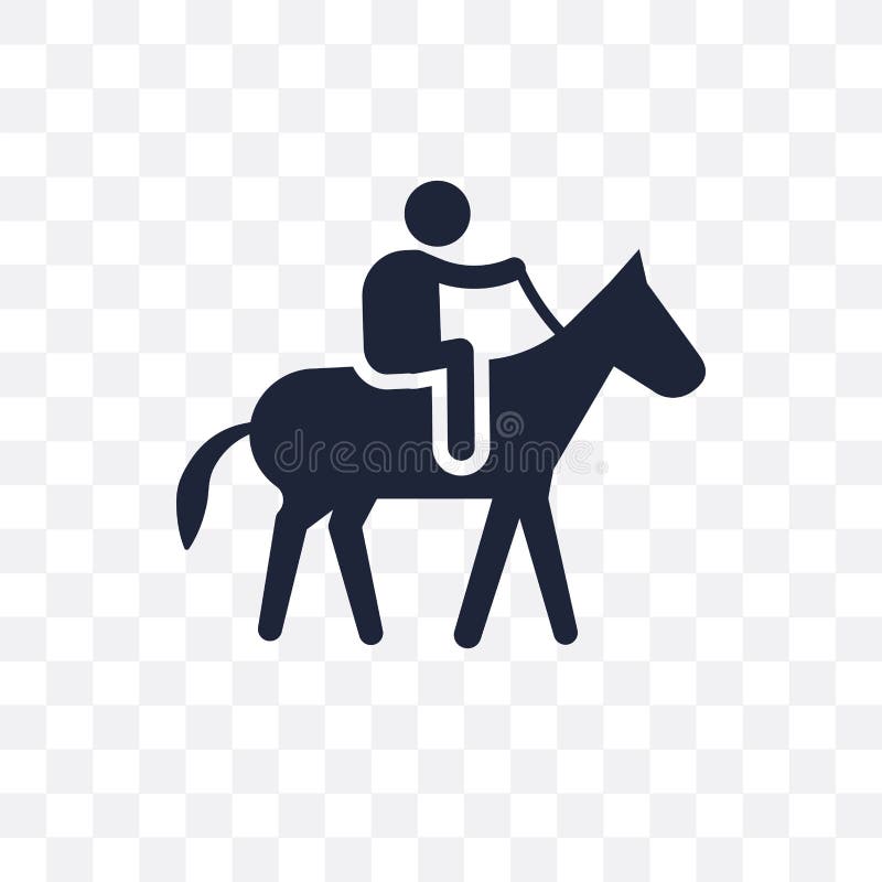 Horse riding transparent icon. Horse riding symbol design from A