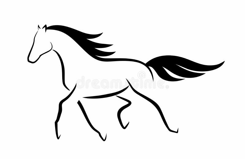 Horse Silhouette Stock Vector Illustration Of Head