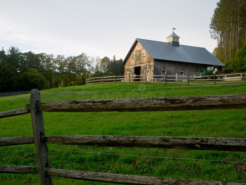 Horse Stable and pasture land royalty free stock images