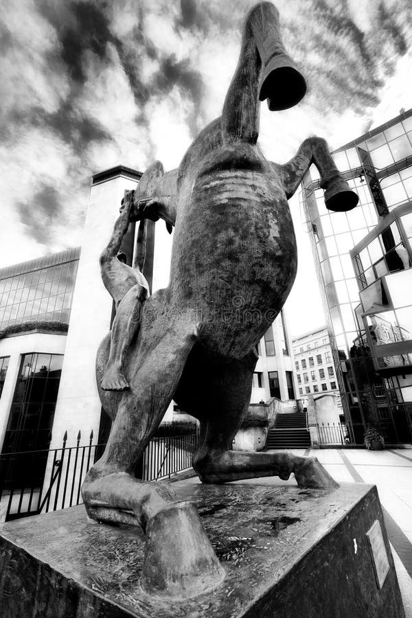 Horse Statue in Edinburgh, Scotland Stock Photo Image of urban