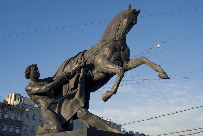 Horse Tamers Sculpture by Peter Klodt Editorial Stock Photo - Image of ...