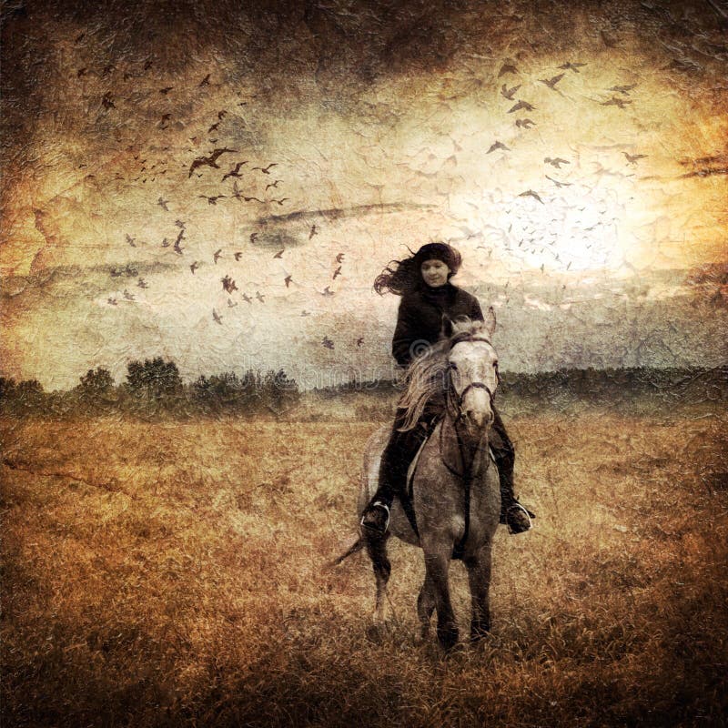 Download Horseback riding stock image. Image of sport, crow, nature - 21147841