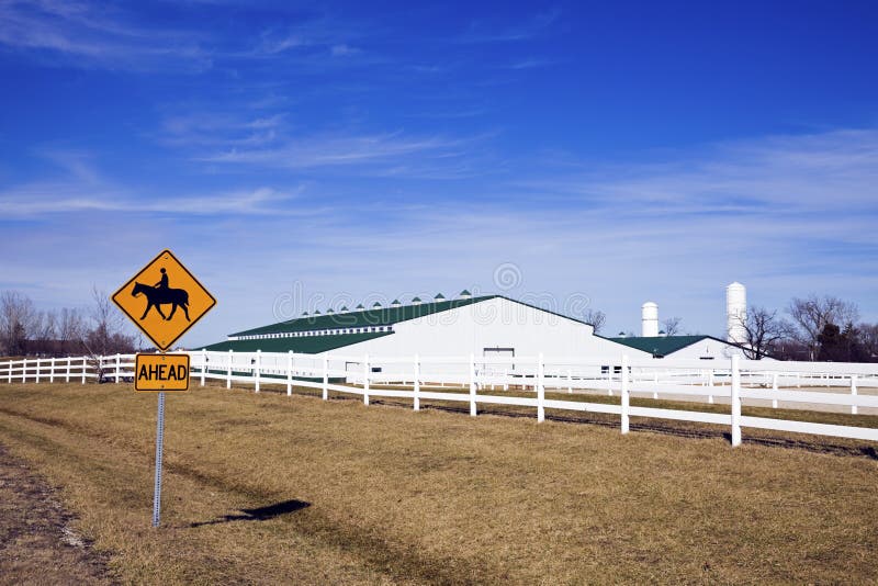 Horseback Riding sign royalty free stock photo