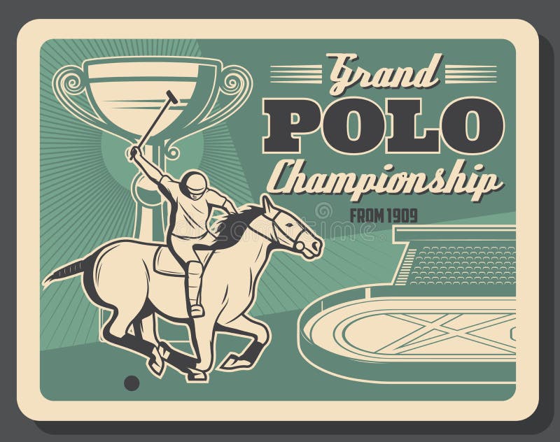 Horse Polo Poster Stock Illustrations – 129 Horse Polo Poster Stock ...