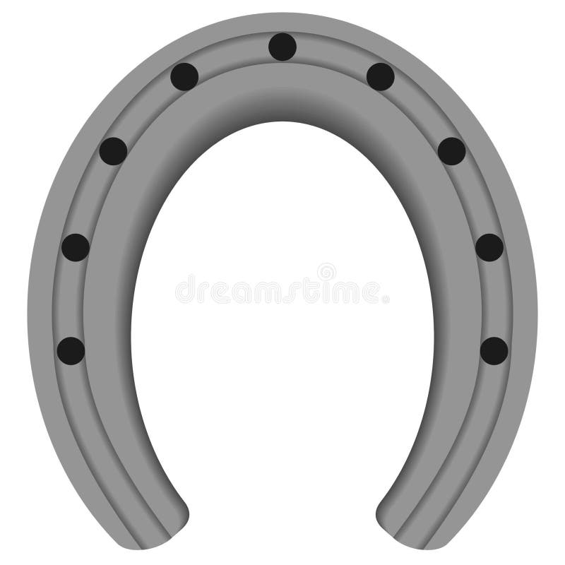 Horseshoe stock vector. Illustration of fashioned, symbol 7284119