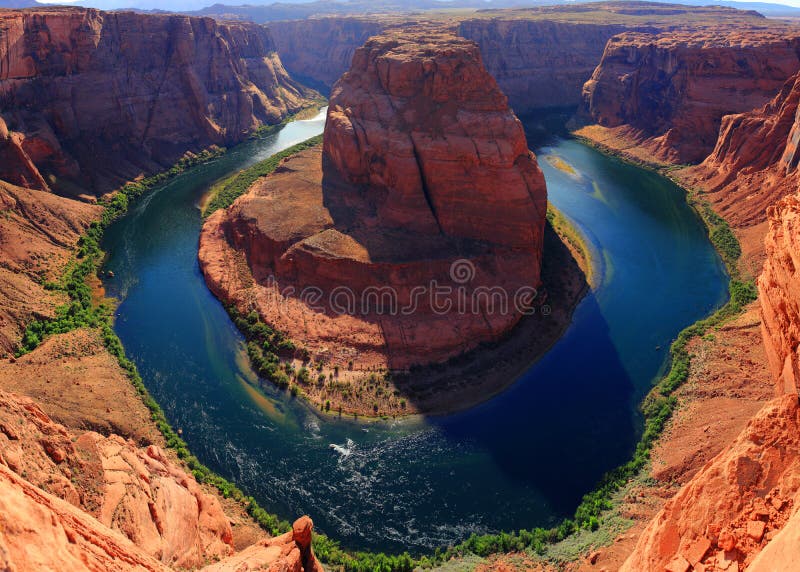 Horseshoe Bend on the Colorado River Stock Photo Image of geology