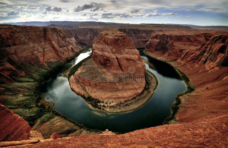 Horseshoe Bend, Colorado River, Arizona stock photography