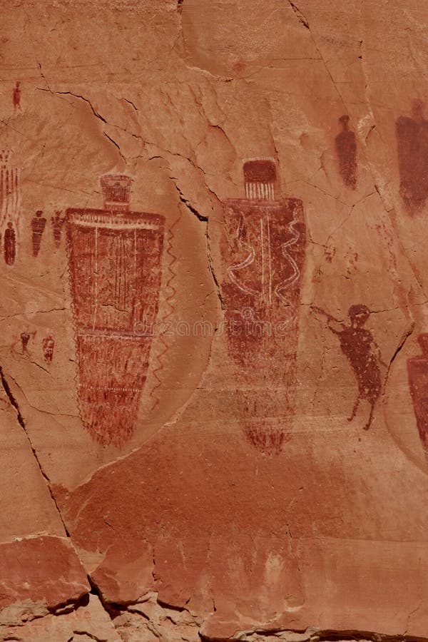 Horseshoe Canyon Great Gallery stock images