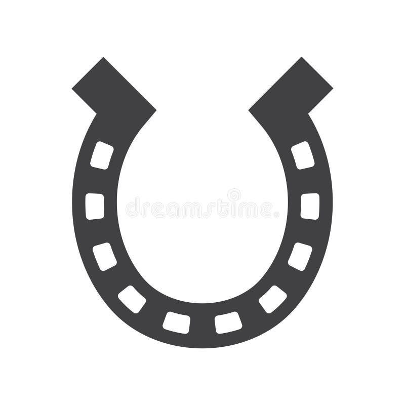 Horseshoe Icon. Good Luck Symbol Stock Vector Illustration of