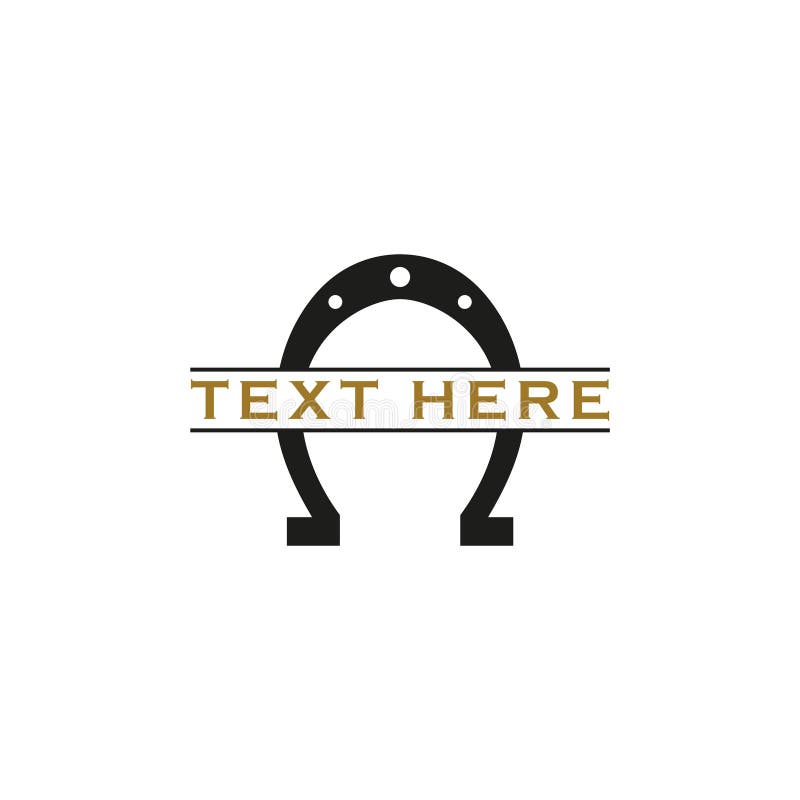 Horseshoe logo vector stock vector. Illustration of farm 197723637