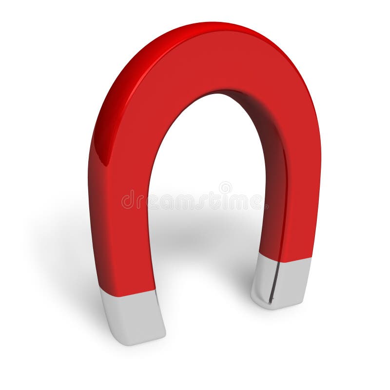 Horseshoe magnet vector illustration