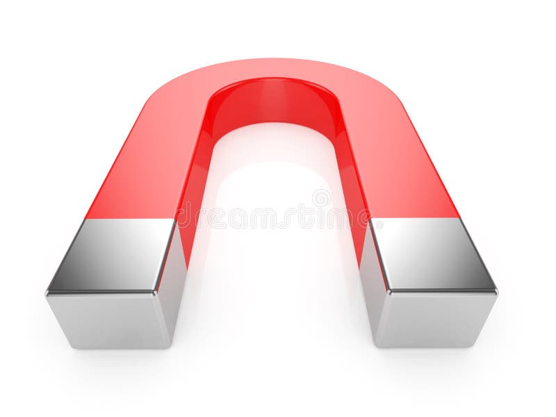 Horseshoe magnet royalty free illustration