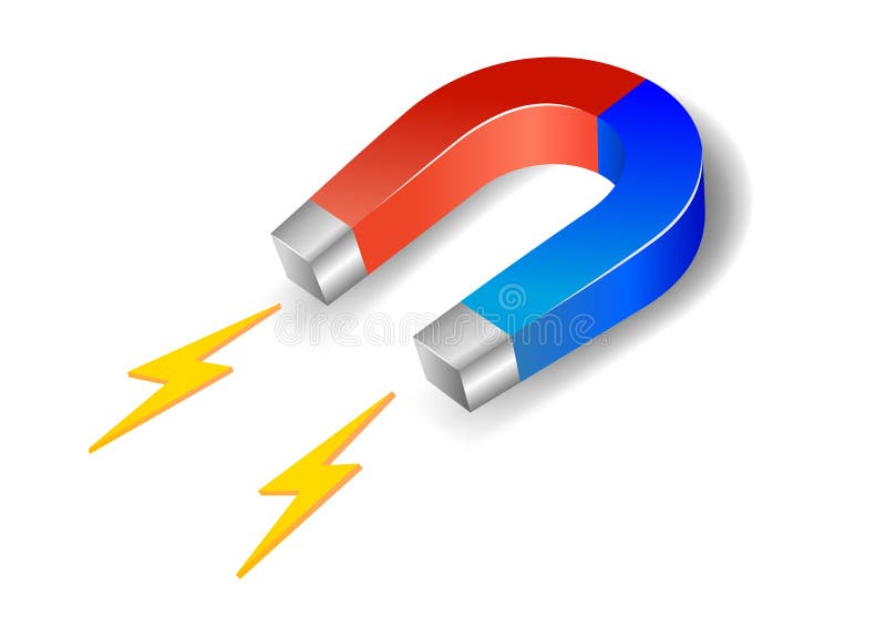 Horseshoe magnet vector illustration