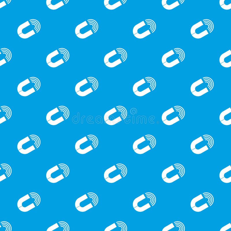 Red Magnet Repeat Seamless Pattern Doodle Cartoon Style Wallpaper