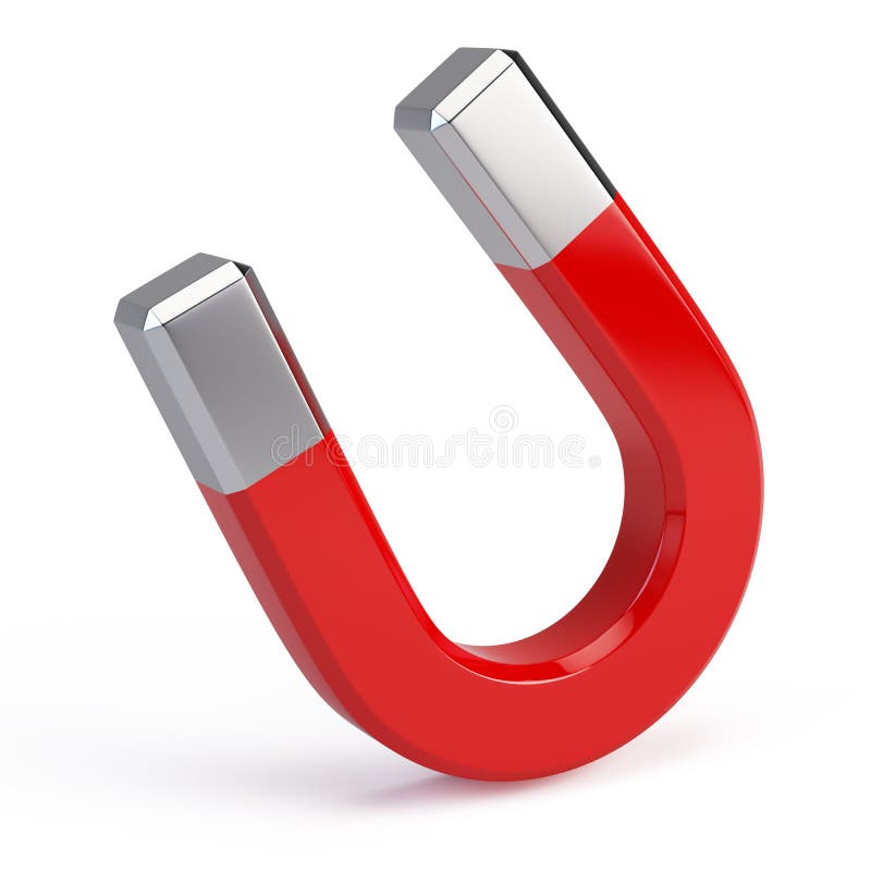 Horseshoe magnet stock illustration