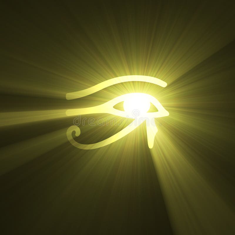 horus flar egipski oko symbol światła ilustracji horus flar egipski oko symbol światła ilustracji