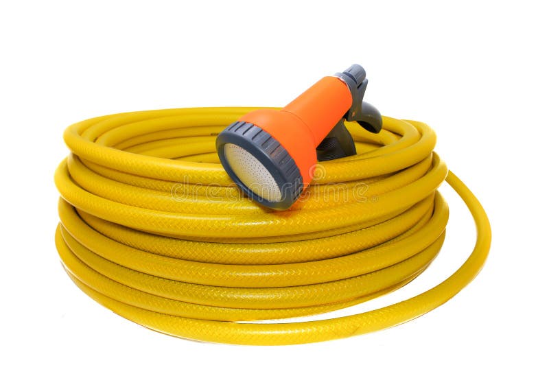 Hose for watering the garden with the spray