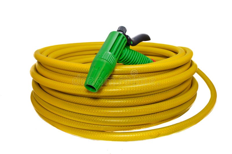 Hose for watering the garden with the spray