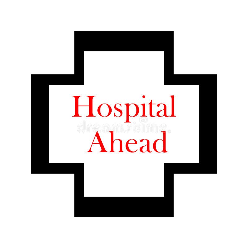 Hospital ahead isometric icon. Element of color isometric road sign icon. Premium quality graphic design icon. Signs and. stock illustration Hospital ahead isometric icon. Element of color isometric road sign icon. Premium quality graphic design icon. Signs and. stock illustration