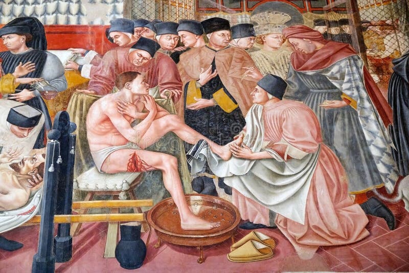 Hospital antiguo de Santa Maria della Scala, Siena, Italia imagenes de archivo Hospital antiguo de Santa Maria della Scala, Siena, Italia imagenes de archivo