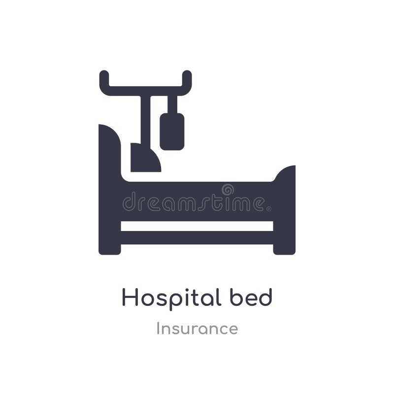 hospital bed icon. isolated hospital bed icon vector illustration from insurance collection. editable sing symbol can be use for web site and mobile app