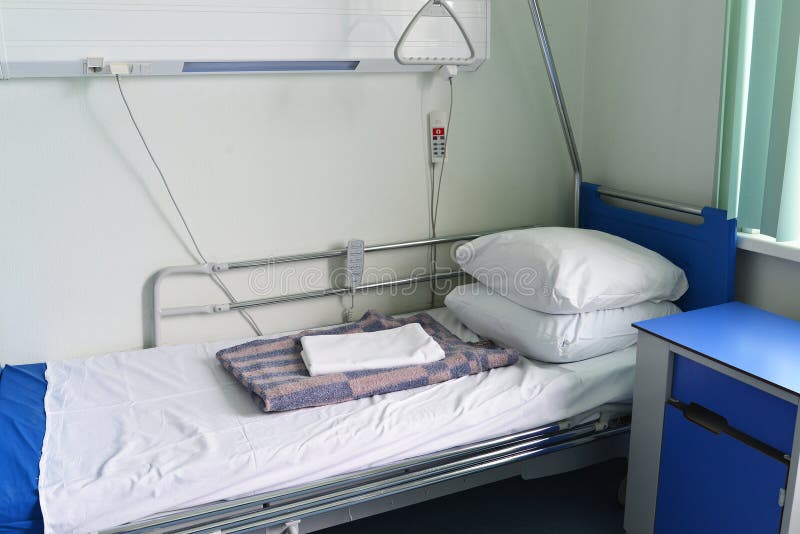 Hospital Beds in Hospital Ward Stock Photo Image of private, room