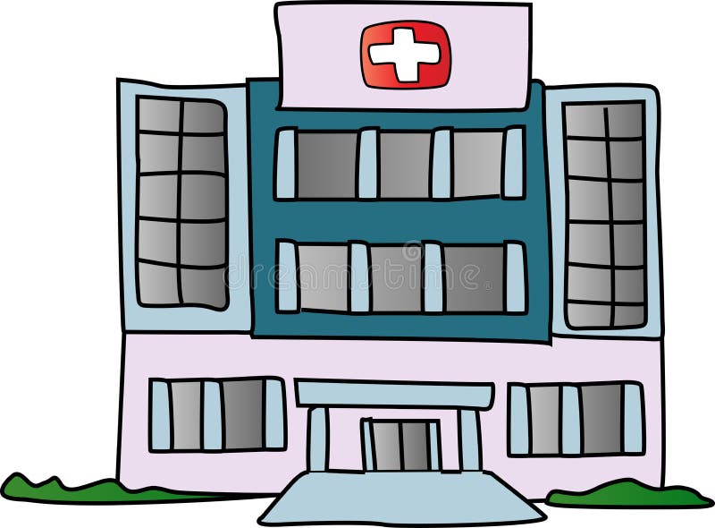 Hospital Building stock illustration Hospital Building stock illustration