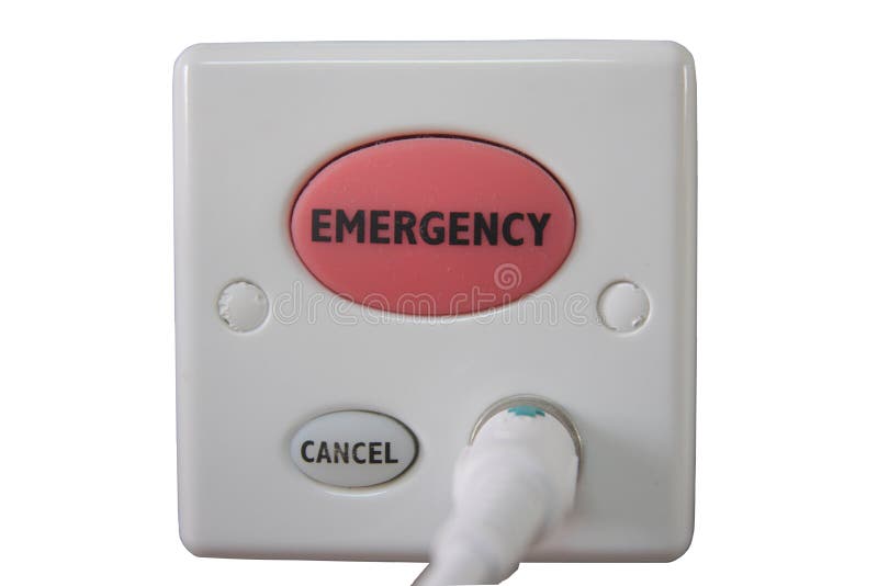 Hospital Emergency Button stock illustration. Illustration of security
