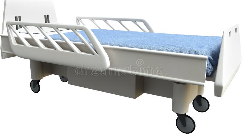 Hospital Medical Healthcare Bed, Isolated