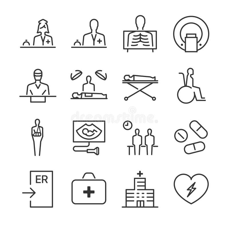 Hospital and medical icons set 2