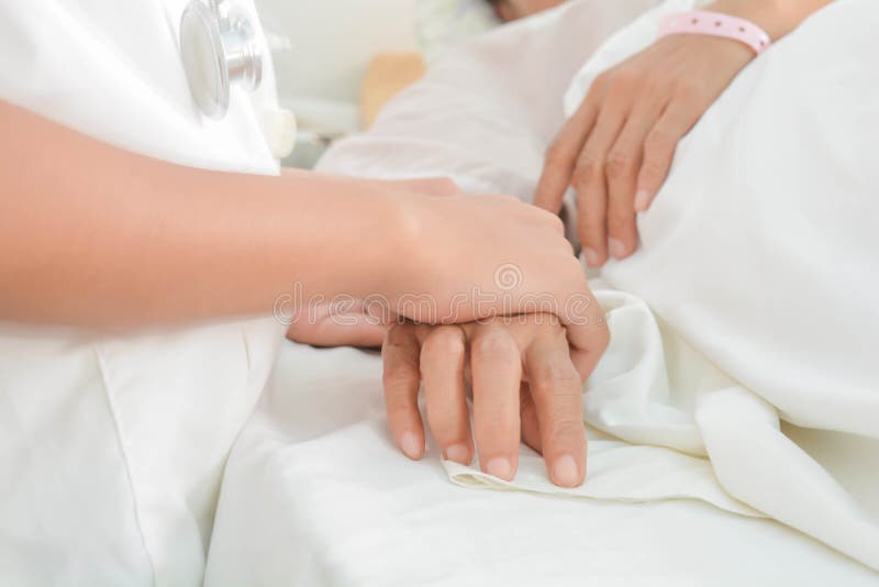 Hospital patient hands to care stock photography Hospital patient hands to care stock photography