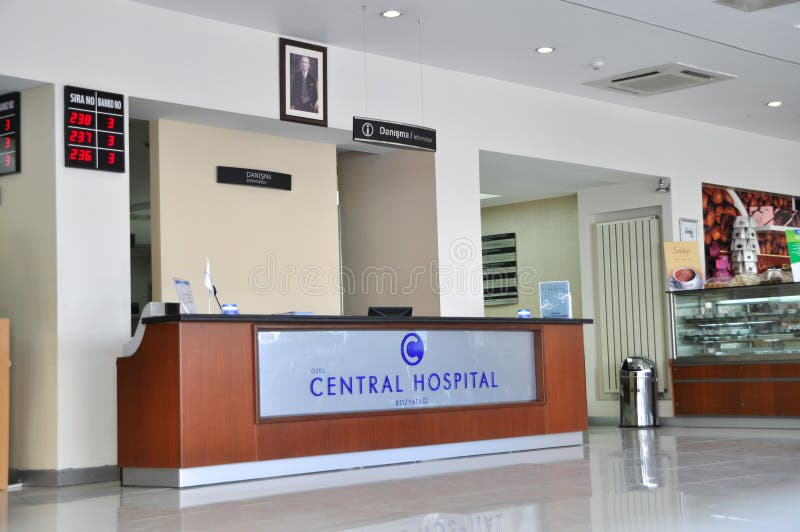 Hospital reception and lobby