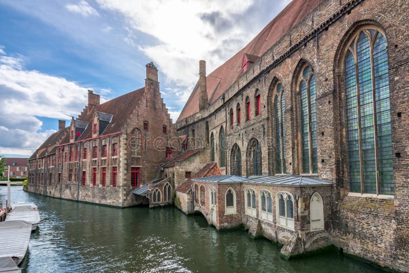 Hospital of St. John Oud Sint-Janshospital in Bruges, Belgium royalty free stock images Hospital of St. John Oud Sint-Janshospital in Bruges, Belgium royalty free stock images