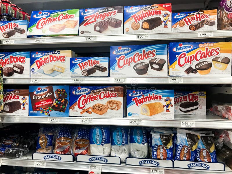 Hostess Desserts at a Grocery Store Editorial Image Image of cupcakes