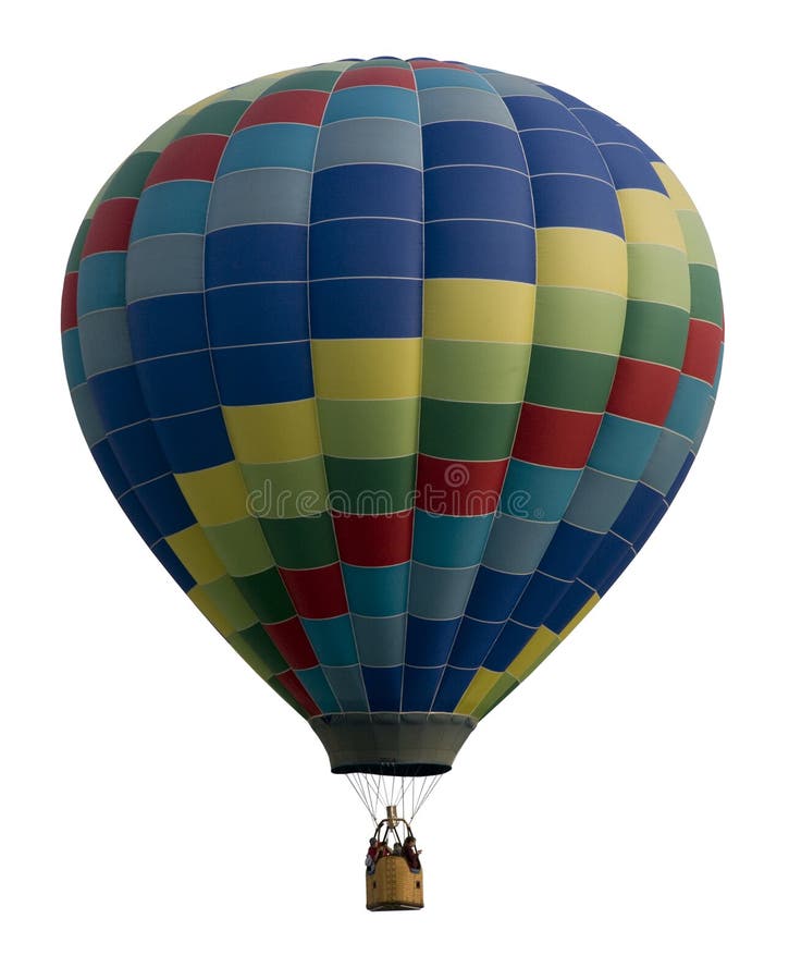 Hot Air Balloon Against White stock image Hot Air Balloon Against White stock image