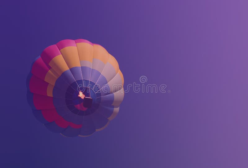 Hot air balloon colorful in blue purple sky blurred background royalty free stock photos Hot air balloon colorful in blue purple sky blurred background royalty free stock photos