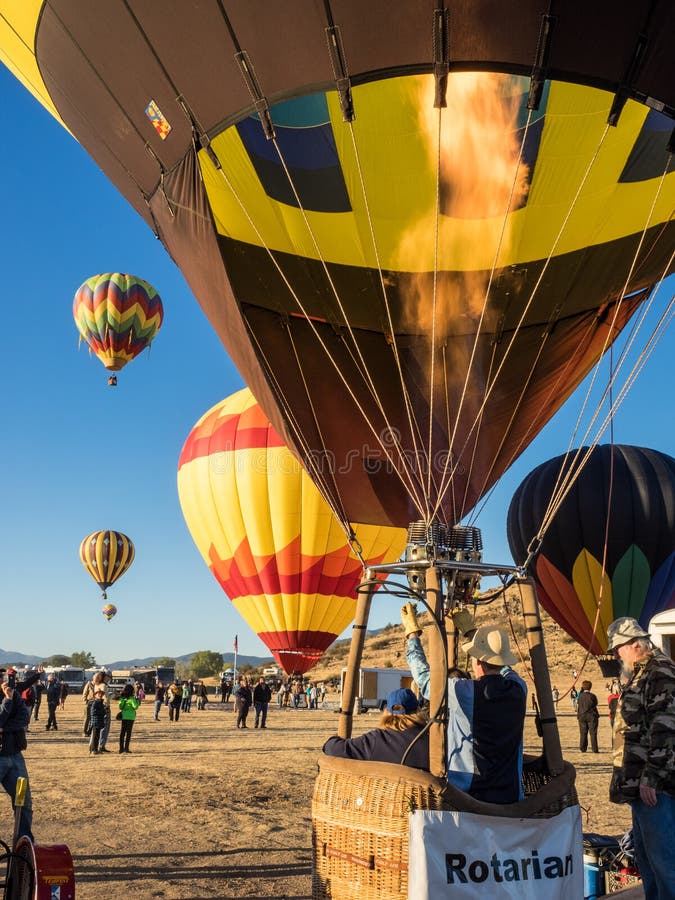 Hot Air Balloon Festival editorial stock image. Image of california