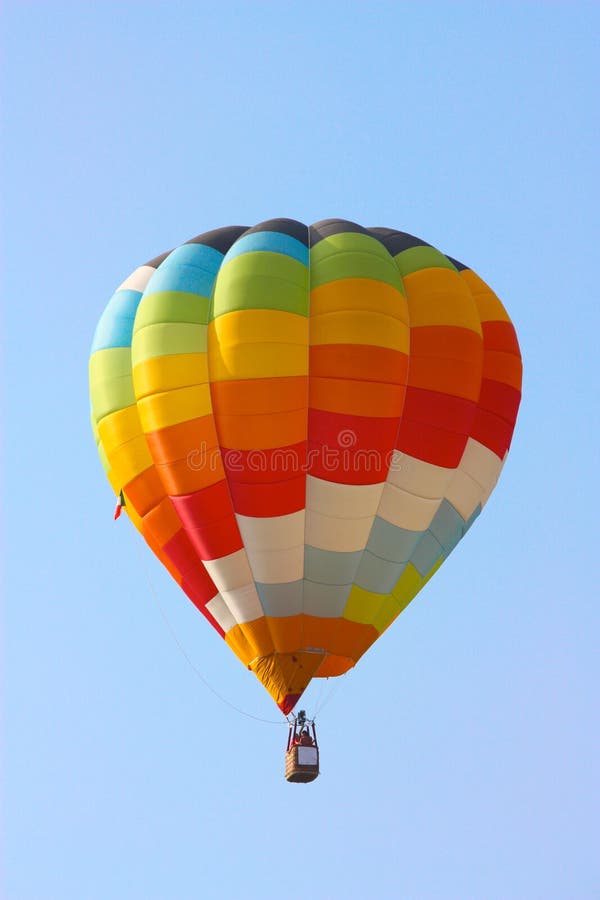 Hot air balloon flying