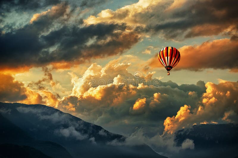 Hot air balloon stock photo Hot air balloon stock photo