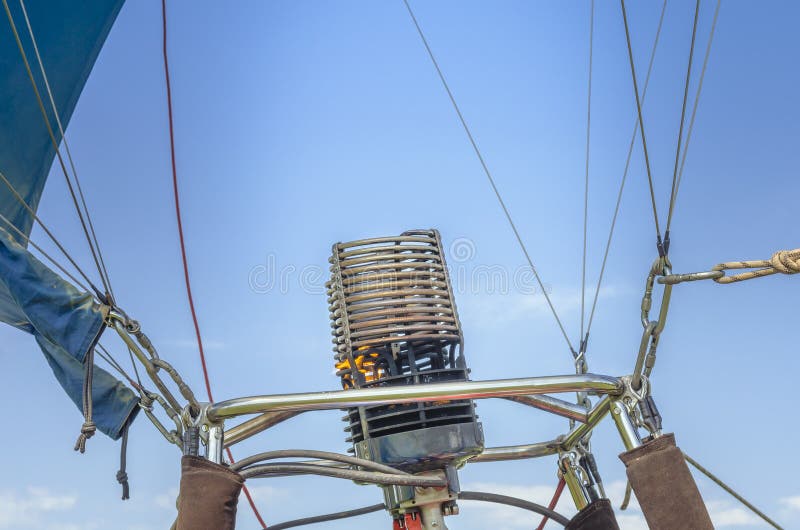 Hot air balloon gas burner stock photography Hot air balloon gas burner stock photography